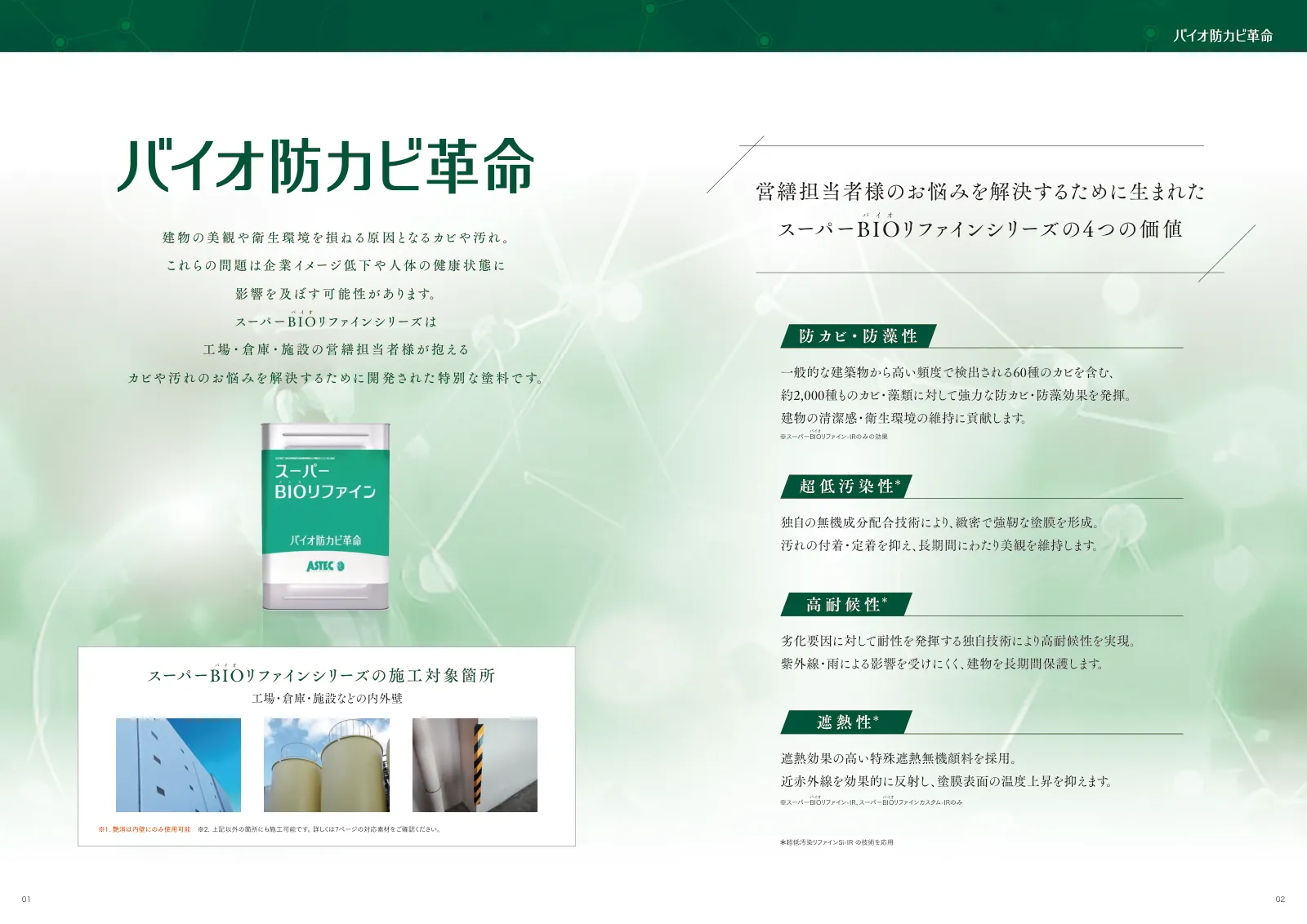 スーパーBIOリファイン 製品カタログ 2ページ目